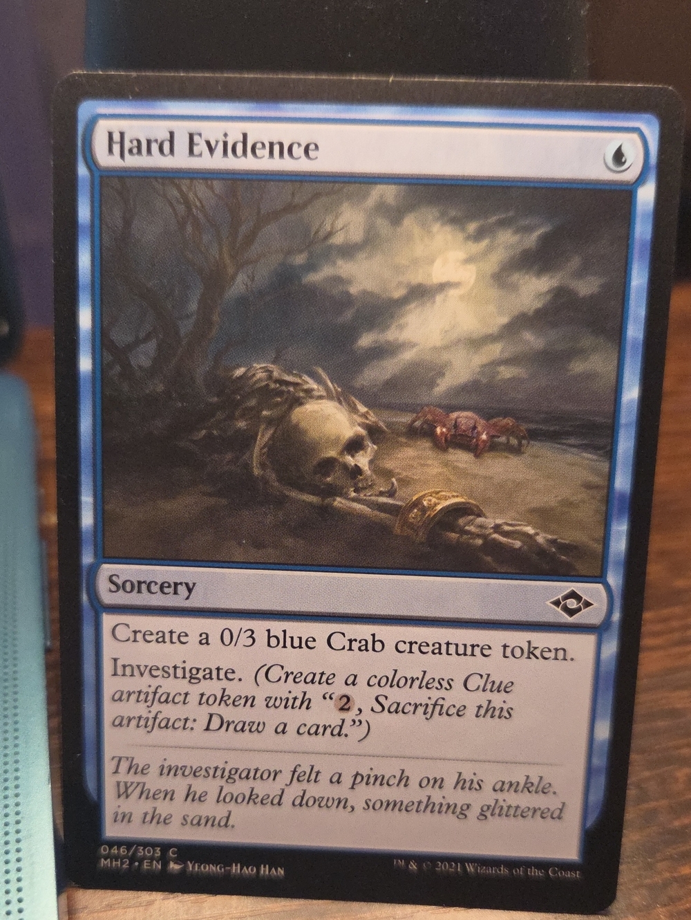 Hard Evidence Blue Sorcery Card - Magic: The Gathering